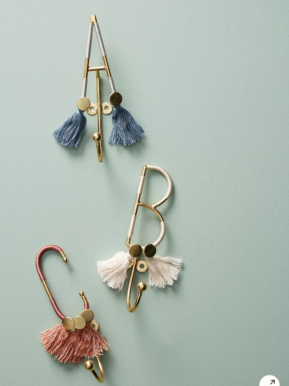 The Anthropologie C Fringed Monogram Hook
